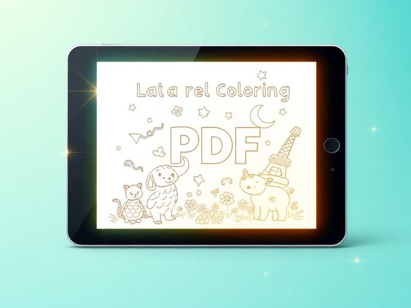 Digitales Malbuch auf einem Tablet